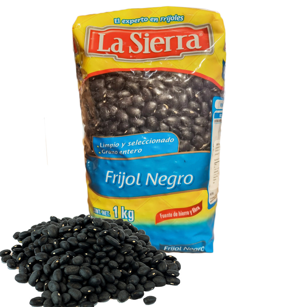 La Sierra Dried Black Beans 1kg Authentic Mexican Whole Dried Black